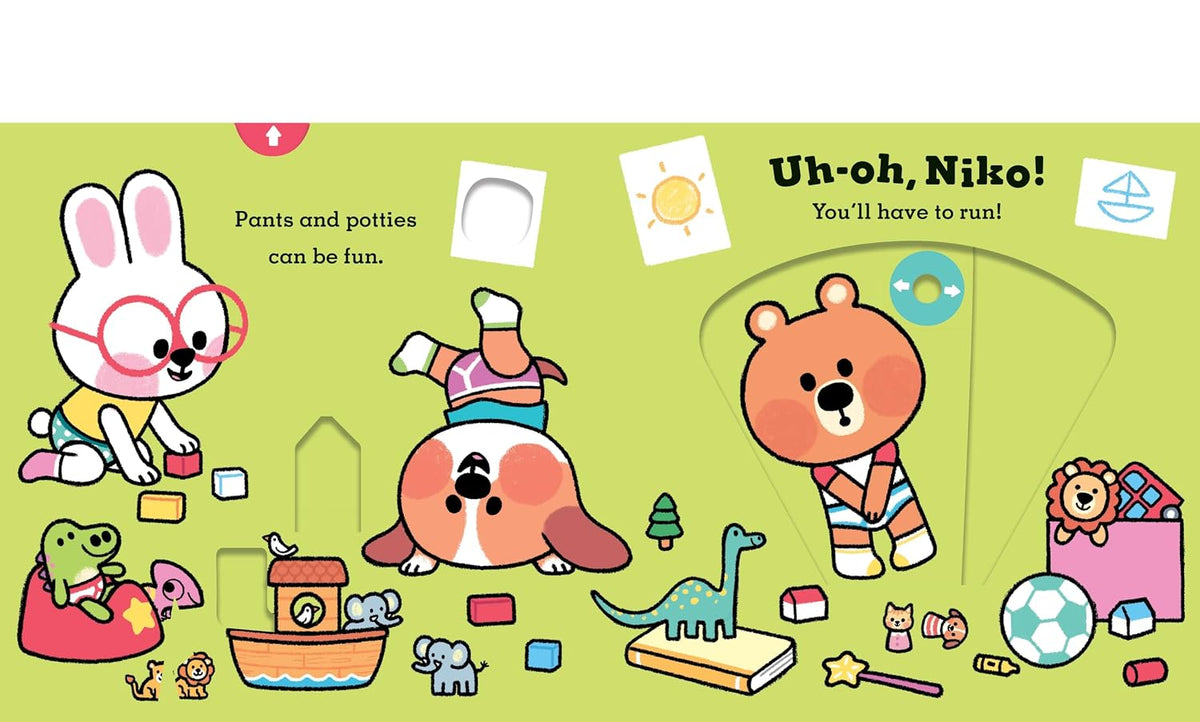 Uh-Oh, Niko: Potty Time: a push, pull and slide story |  Chris Chatterton