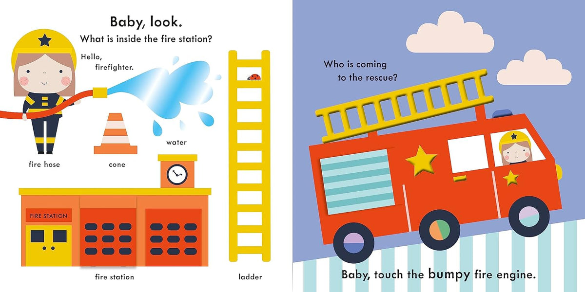 Baby Touch: Rescue Vehicles: A touch-and-feel playbook |  Ladybird