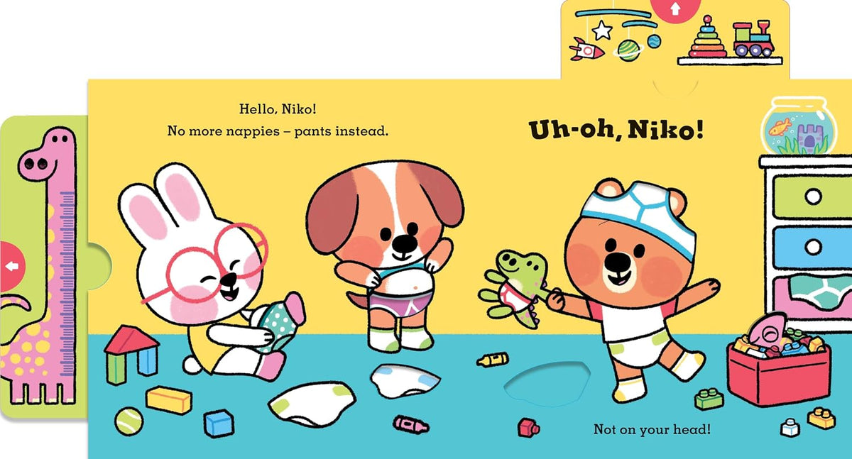 Uh-Oh, Niko: Potty Time: a push, pull and slide story |  Chris Chatterton