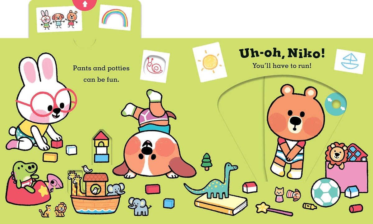 Uh-Oh, Niko: Potty Time: a push, pull and slide story |  Chris Chatterton