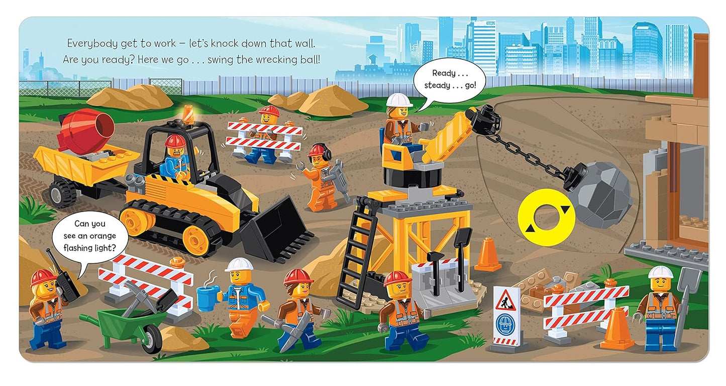 Lego Building Site: A Push, Pull and Slide Book