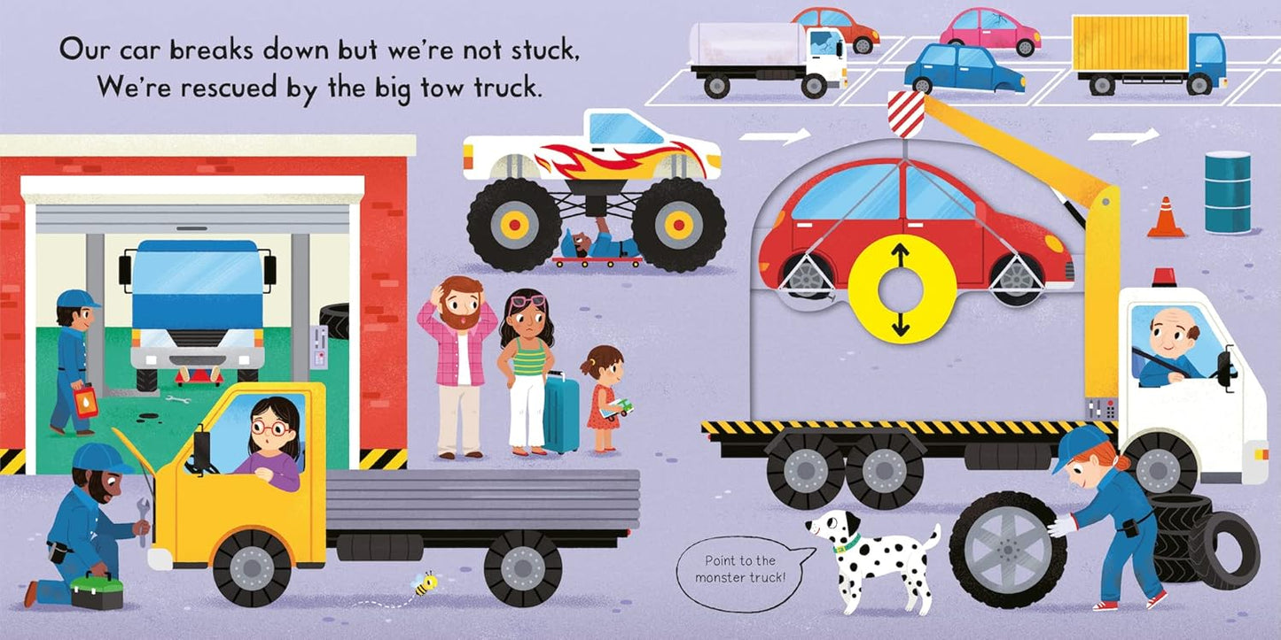 Push, Pull and Slide: Busy Trucks