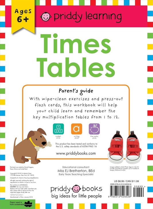 Wipe Clean Workbook: Times Tables | Roger Priddy