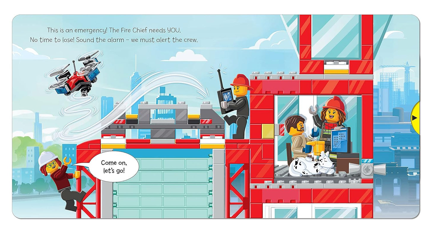 Lego Fire Station: A Push, Pull and Slide Book
