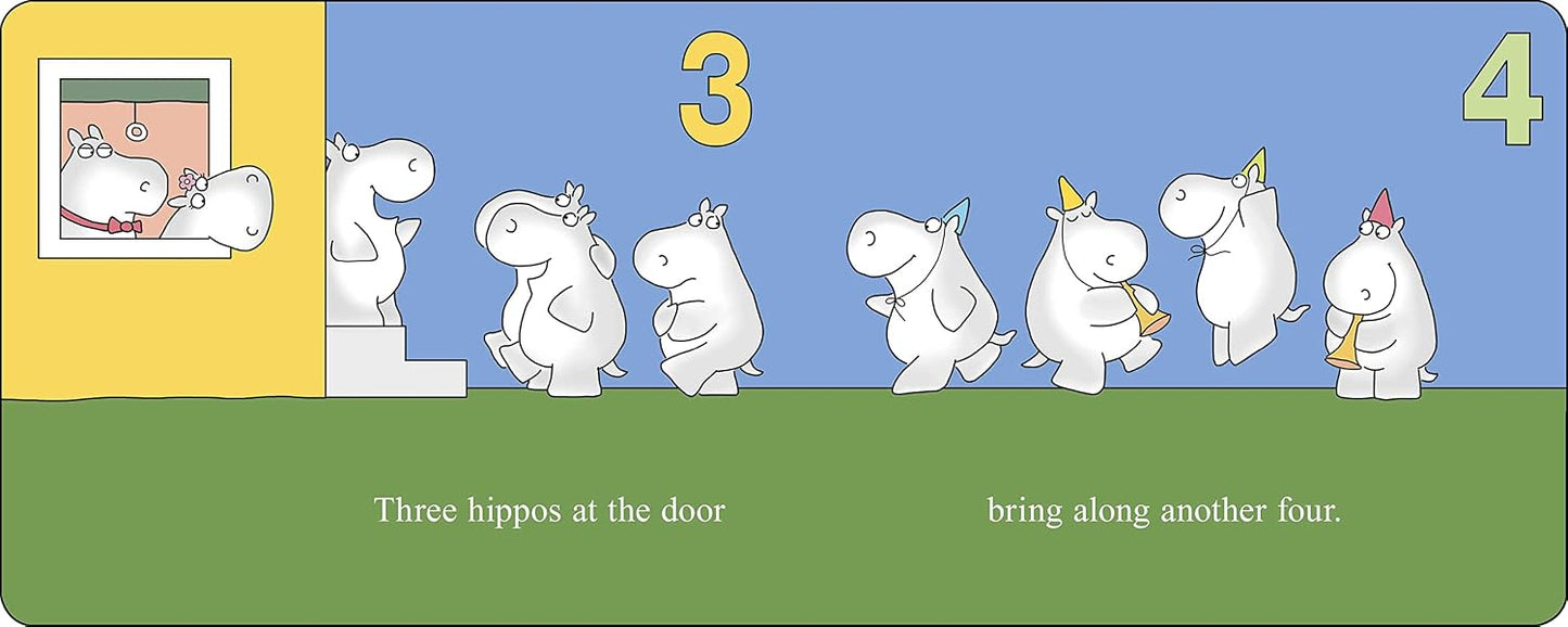 Hippos Go Berserk!: a wild counting story | Sandra Boynton