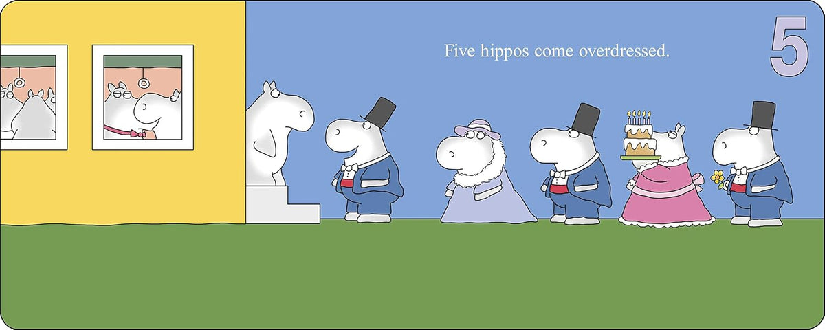Hippos Go Berserk!: a wild counting story | Sandra Boynton